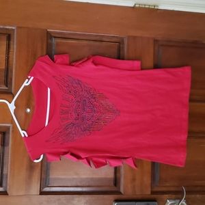 Harley Davidson Slashed Sleeved Shirt